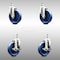 Service Caster 5 Inch 316SS Solid Polyurethane Swivel 12mm Threaded Stem Caster Brake, 2PK SCC-SS316TS20S514-SPUS-M1215-2-TLB-2 - alternate 1
